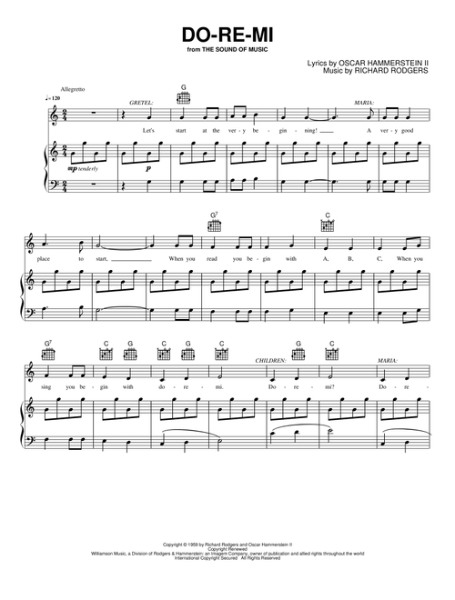 Do-Re-Mi - Rodgers & Hammerstein (Piano-Vocal-Guitar)