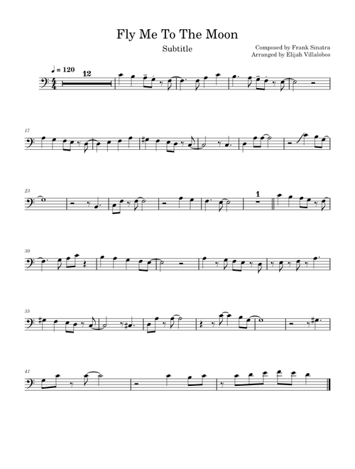 Fly me to the moon – Frank Sinatra Trbne Solo