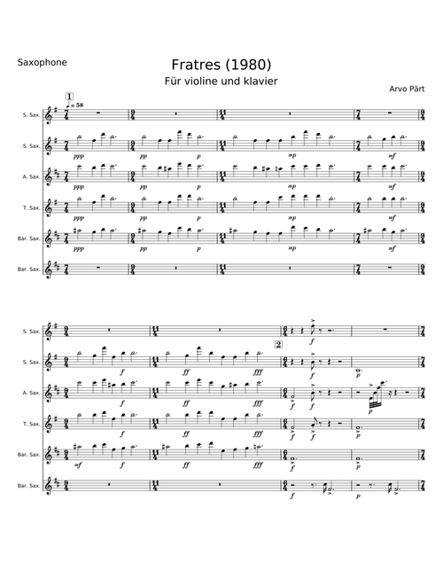 Fratres - Arvo Pärt