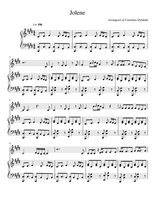 Jolene Arrangement
