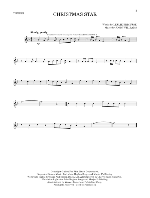 Christmas Star - Leslie Bricusse (Trumpet Solo)