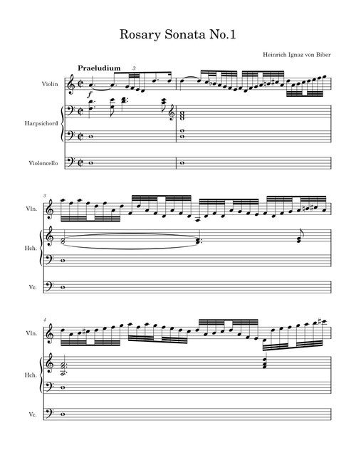 Mystery (Rosary) Sonata No. 1, The Annunciation – Heinrich Ignaz Franz von Biber