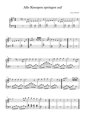 Free Alle Knospen Springen Auf by Ludger Edelkötter sheet music