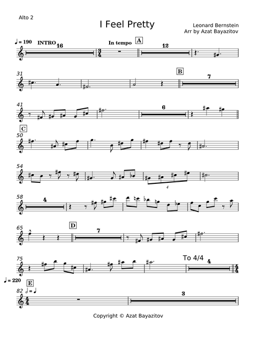 I feel pretty - Leonard Bernstein
