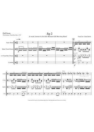 JIG 2 Sheet Music for Tenor drum (Solo) | MuseScore.com