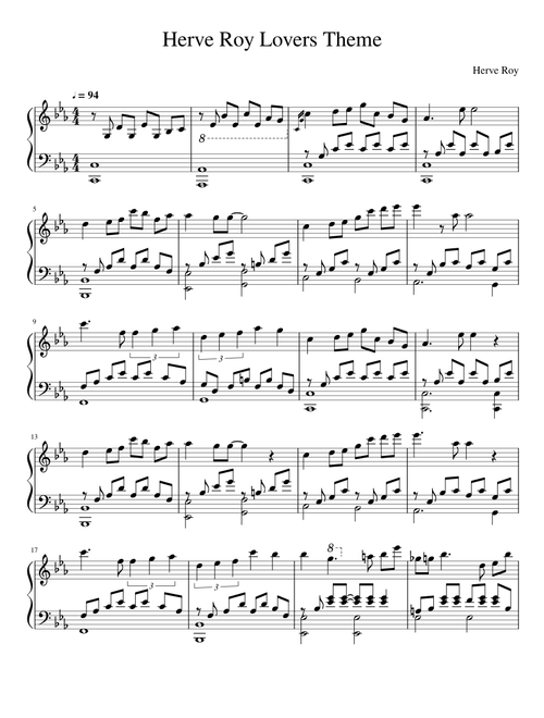 Herve Roy Lover's Theme Lover Theme
