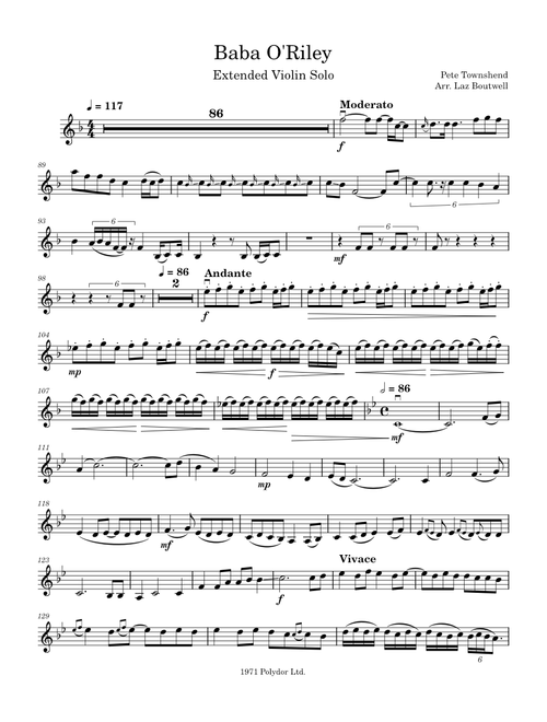 Baba O'Riley – The Who [Extended Violin Solo]