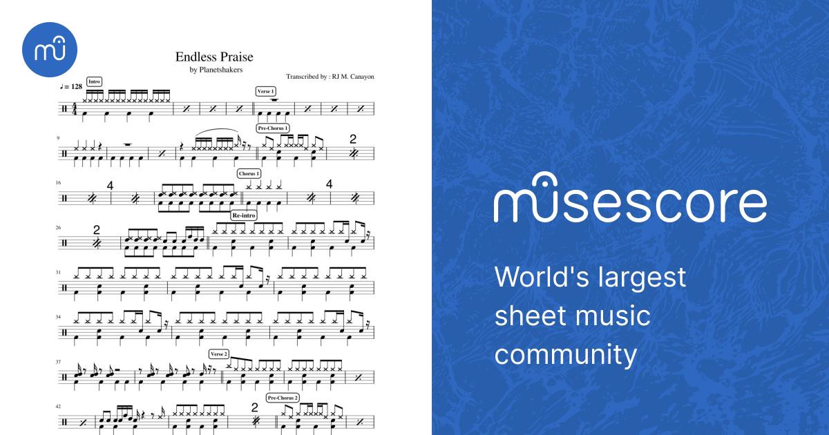 Endless Praise by Planetshakers Sheet Music for Drum group (Solo