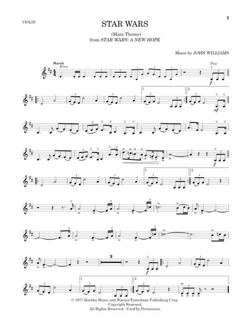 Star Wars (Main Theme) - John Williams (Violin Solo)