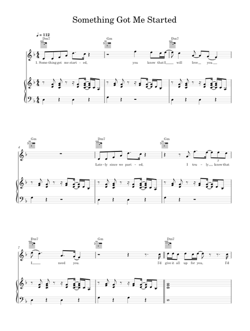 Something got me started - Simply Red (Piano-Voice-Guitar)