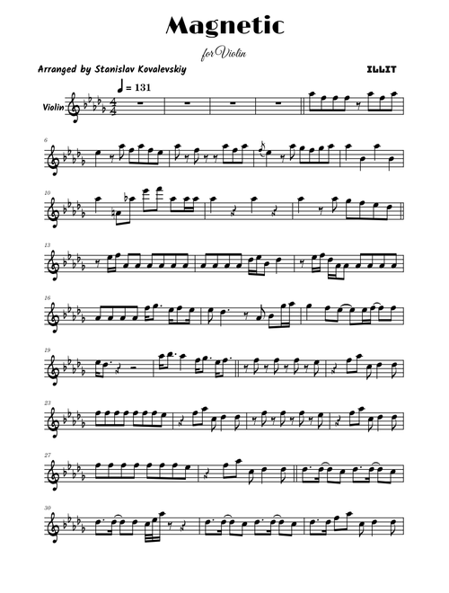 Magnetic – ILLIT (Violin Cover by Stanislav Kovalevskiy)