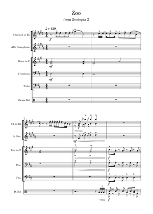 Play Official version of Zoo Sheet Music by Shakira for Piano ...
