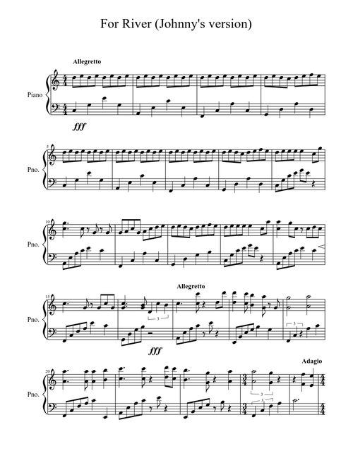 For River (Johnny's version)