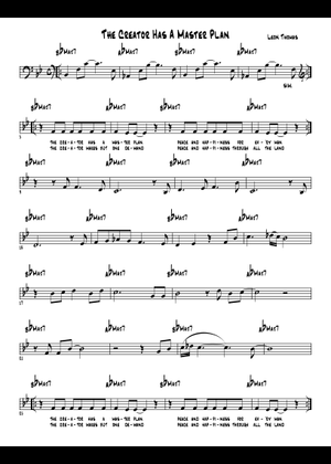 Play Official version of Creator Has A Master Plan Sheet Music by