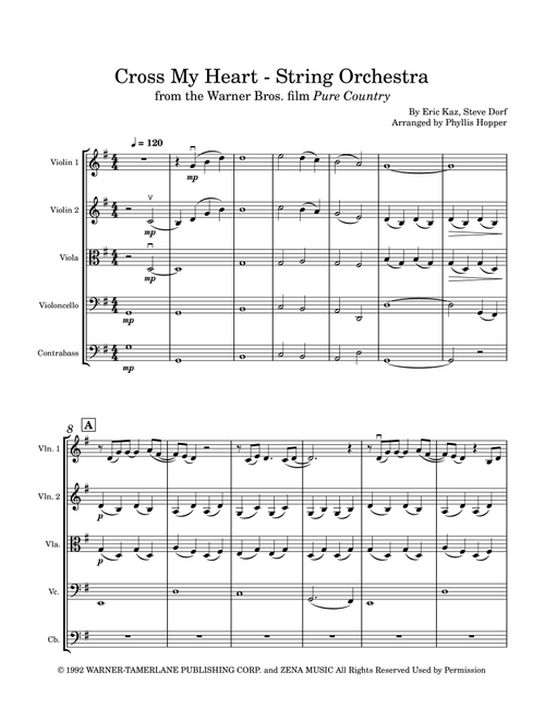 I Cross My Heart (Arr. Phyllis Hopper) - George Strait (Orchestra)