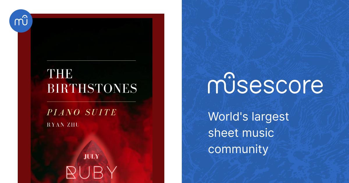 Ruby | The Birthstones - VII Sheet music for Piano (Solo) | Musescore.com