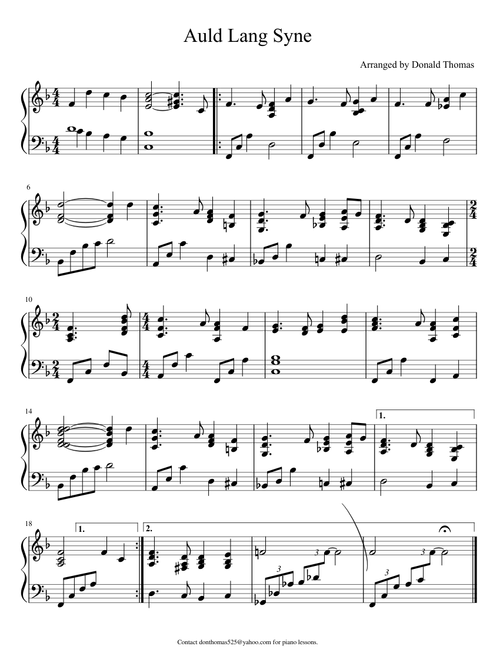 Auld Lang Syne