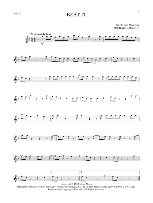 Beat It - Michael Jackson (Flute Solo)