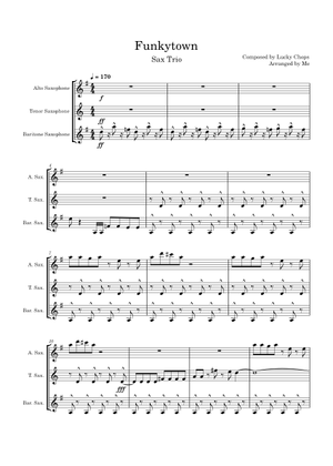 Funkytown / I Feel Good – Lucky Chops funkytown i feel good Sheet Music ...