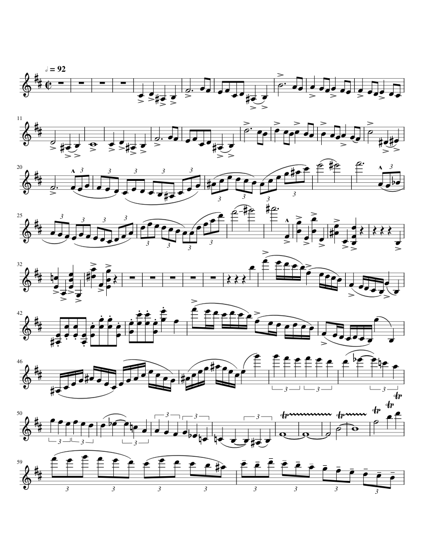 Camille Saint-Saens Violin Concerto 3 Sheet Music for Violin