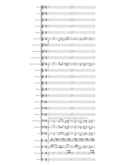 runaway baby pep band arrangement