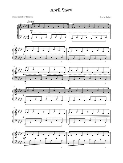 April Snow – Gavin Luke
