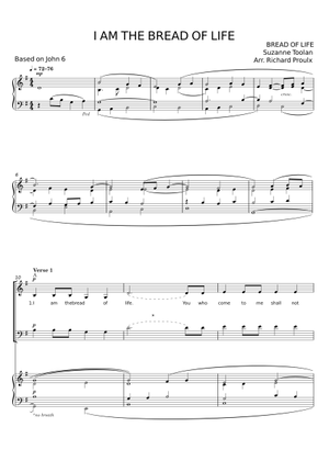 I AM THE BREAD OF LIFE - Suzanne Toolan Sheet Music for Organ