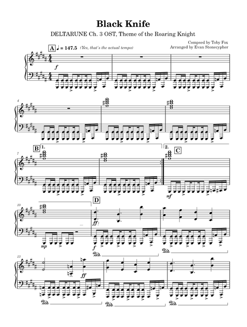 Deltarune Chapter 3 - Black Knife – Toby Fox