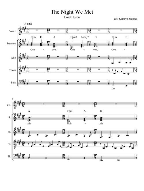 The Night We Met - A Cappella