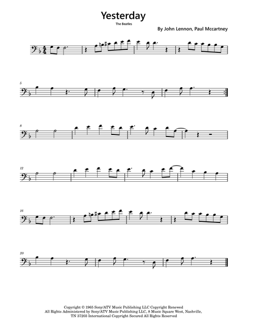 Yesterday (Arr. Funtom) - Adam Levine & Tony Lucca (Cello Solo)