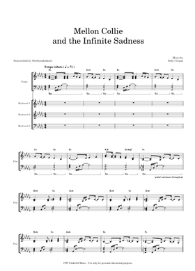 Smashing Pumpkins Mellon Collie ギタースコア Mellon Collie And The Infinite Sadness by The Smashing