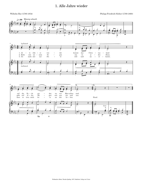 101 Alle Jahre wieder - Friedrich Silcher - Wilhelm Hey
