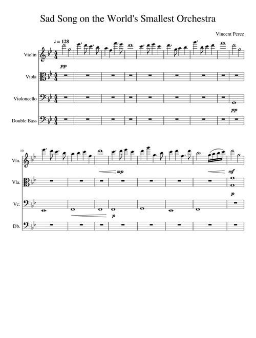 Sad Song on the World's Smallest Orchestra