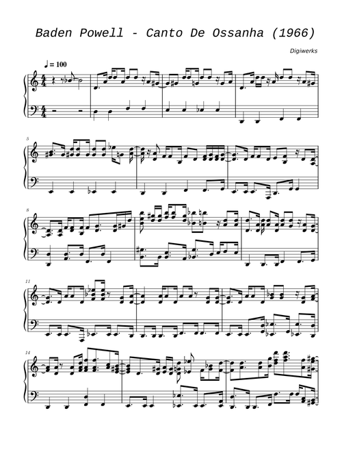 Canto de ossanha – Baden Powell
