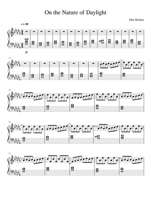 On the Nature of Daylight - Max Richter