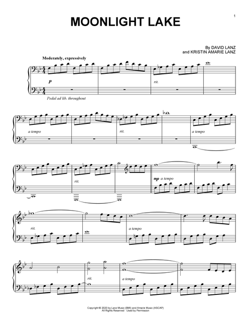 Moonlight Lake - David Lanz (Piano Solo)