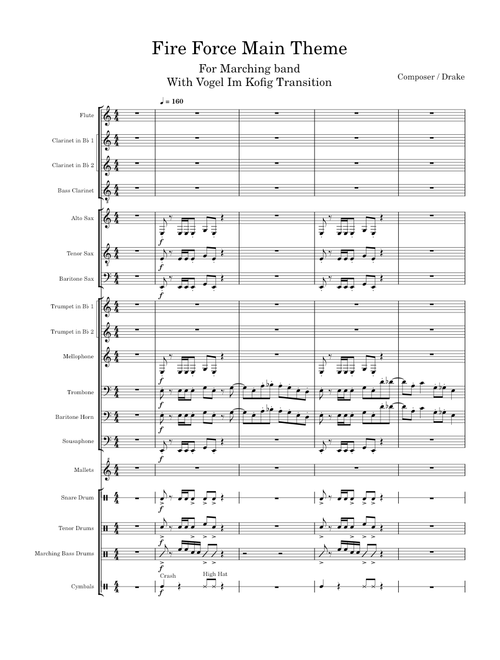 Fire Force Main Theme with Intro to Vogel Im Kofig