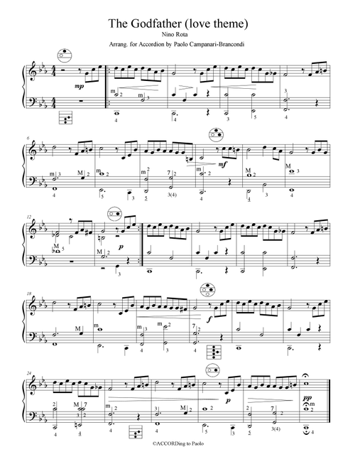 The Godfather (love Theme) (Arr. Paolo Campanari-Brancondi) - Nino Rota (Accordion)