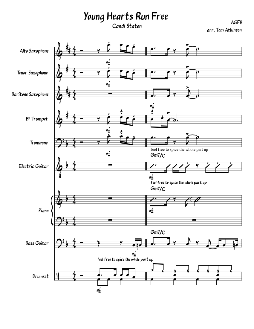 Young-Hearts-Run-Free-FULL-SCORE Sheet Music with Chords for Piano