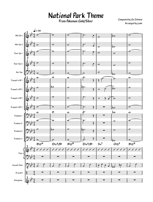 National Park Theme – Arranged for Big Band