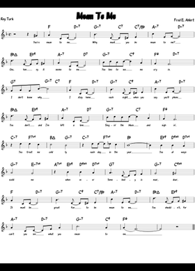 Free Mean To Me by Turk And Ahlert sheet music | Download PDF or