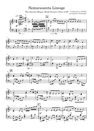 The Ancient Magus' Bride Opening 4 Sheet Music for Flute (Solo
