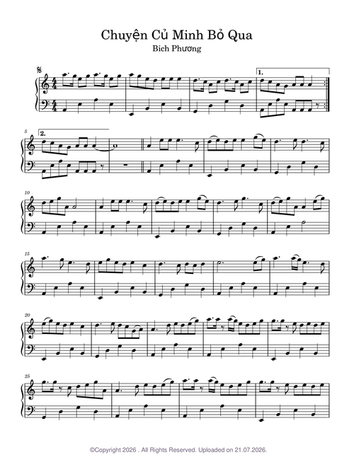 Chuyện Cũ Mình Bỏ Qua - Bích Phương
