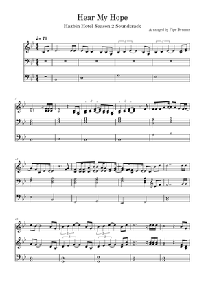 その他 HEAR MY HOPE Hear My Hope - Hazbin Hotel Sheet Music for Piano (Solo