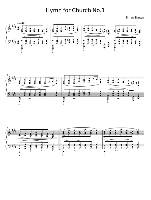 Hymn for Church No.1 - Ethan Brown