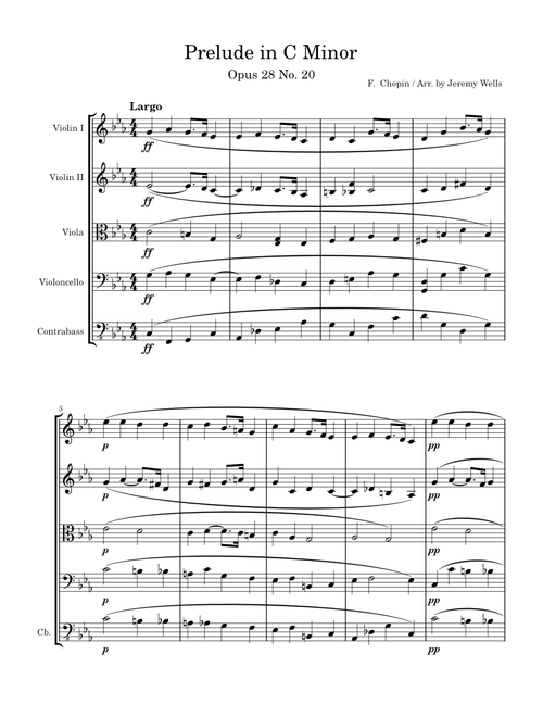 Prélude in C Minor, Op. 28 No. 20. – Frédéric Chopin