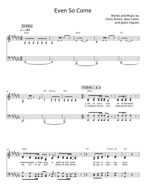 Even so come - Chris Tomlin