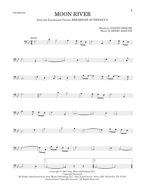 Moon River - Andy Williams (Trombone Solo)