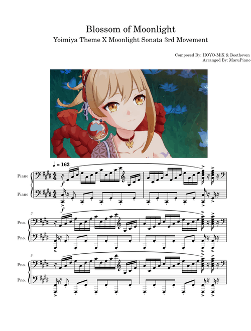 Yoimiya Theme X Moonlight Sonata 3rd Movement