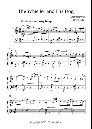 The Whistler and His Dog (Piano solo, 1905) Sheet Music for Piano